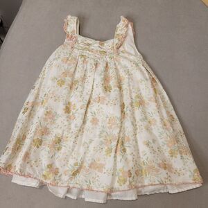 Cupcakes And Cashmere Toddler Girl Floral Ruffle Dress Size 4T